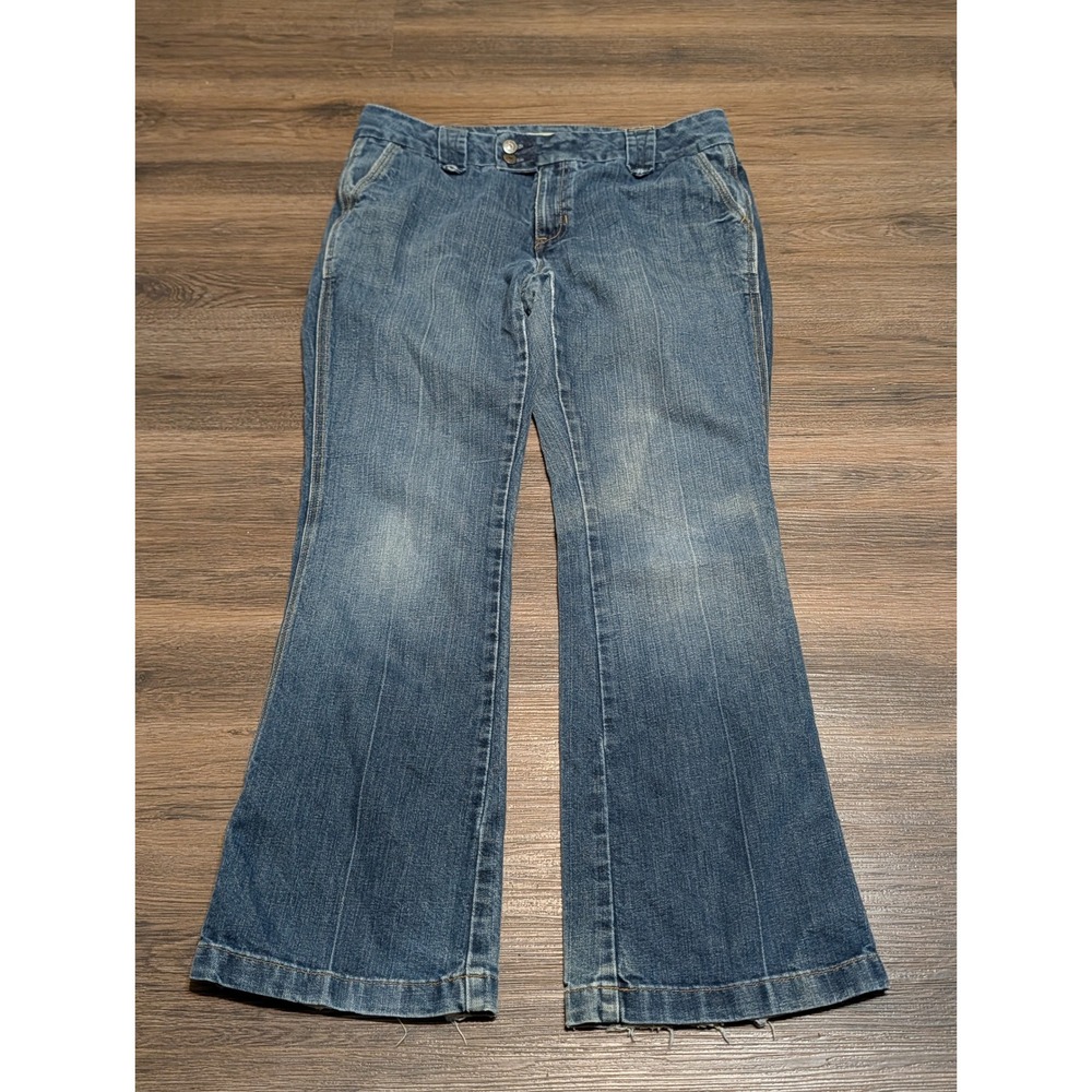 Gap Long and Lean Low Rise Flare Trouser Jeans 32x30 Y2K 2000s Medium Wash